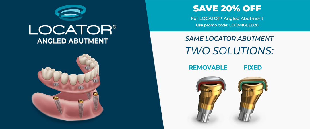 LOCATOR ANGLED ABUTMENT - SAVE 20% OFF