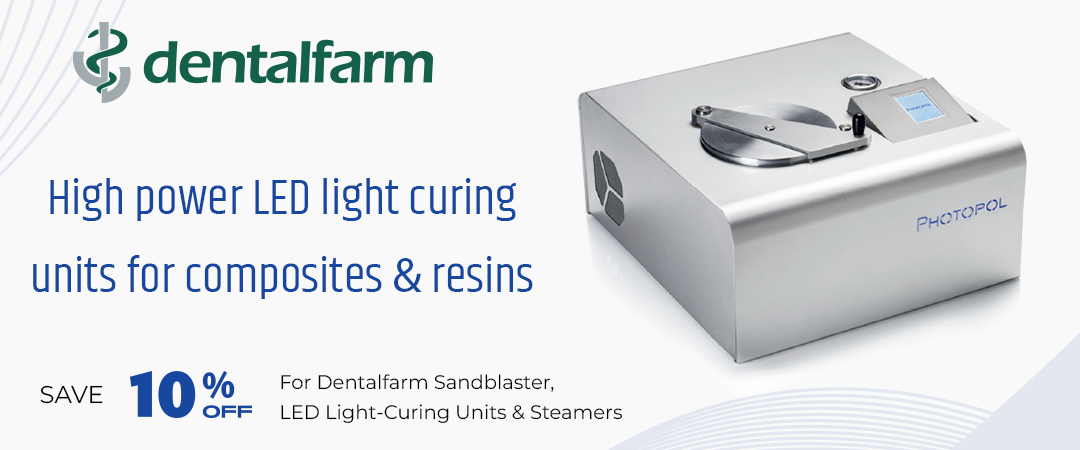 Dentalfarm Sandblaster, LED Light-Curing Units & Steamers - SAVE 10% OFF